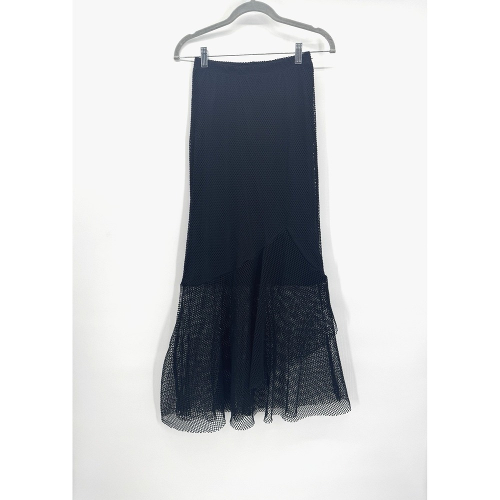 Whimsigoth Fairy Grunge Charlotte Russe Mermaid Fishnet Asymmetrical Skirt XS